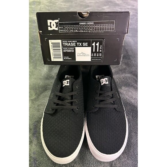DC Shoes Trase TX SE Mens Size 11 Skateboarding Shoes Black New - Picture 4 of 17